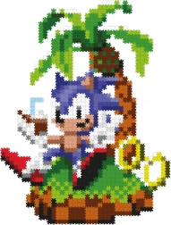 Jixelz Remix Sonic plastikowe pikselowe puzzle – Chillin' SONIC