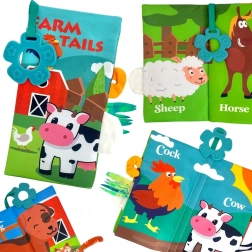 Tekstylna książeczka z ogonkami WOOPIE baby