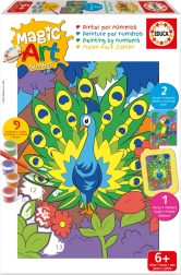 Educa malowanie po numerach – paw i papuga