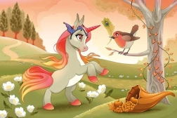 Drewniane puzzle uroczy kucyk 50 elementów