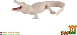 Figurka białego aligatora amerykańskiego, 15 cm