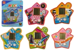 Kieszonkowa elektroniczna gra Tetris w kształcie gwiazdy – pomarańczowa