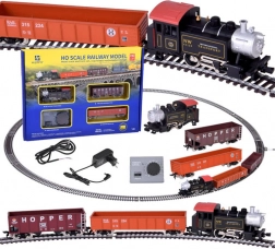 Elektryczny zestaw kolejowy H0 parowa lokomotywa z jednostką sterującą
