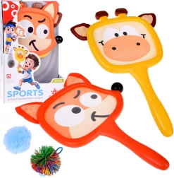 Kolorowe paletki w kształcie zwierzątek dla dzieci