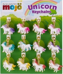 Display 72 breloków do kluczy – jednorożce