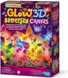 KidzMaker świecące 3D płótno z motylami