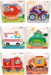 Drewniane puzzle Środki Transportu