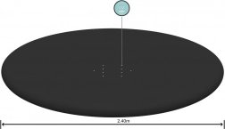 Pokrywa na dmuchany basen z kołnierzem 244 cm BESTWAY