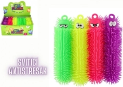 Świecąca antystresowa gąsienica dla kota 30 cm