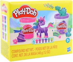 Play-Doh błyszcząca kolekcja – zestaw 6 kubeczków plasteliny