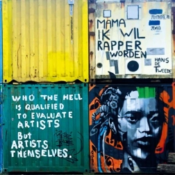 Kwadratowe puzzle CURIOSI Amsterdam – wzór II, 80 elementów