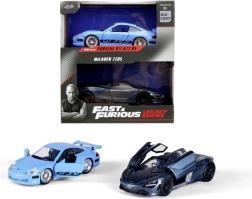 Szybcy i wściekli twin pack Porsche 996 GT3 RS Briana i McLaren 720S Shawa, 1:32
