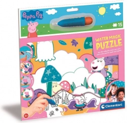 Magiczne wodne puzzle Świnka Peppa 15 elementów