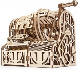 Drewniany model mechanicznej kasy Ugears