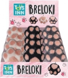 Brelok łapka mix 3 wzory 12 sztuk display