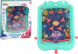 Gra stołowa mini pinball z kulką – zielona