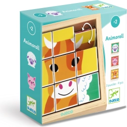 Obrotowe puzzle Farma Djeco