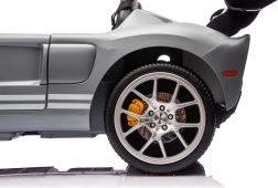 elektryczny samochodzik FORD GT dla dzieci – szary, 24 V, 4x100 W, dwuosobowy