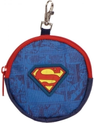 Okrągła portmonetka na monety Superman 9 × 9 × 2 cm