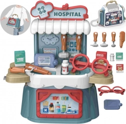Woopie 3w1 zestaw małego lekarza w kuferku i torbie, 21 elementów