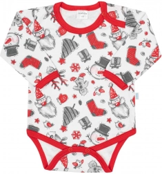 body niemowlęce z długim rękawem NEW BABY Christmas