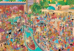 Puzzle JUMBO Jan van Haasteren Fata Morgana w Eftelingu 5000 elementów