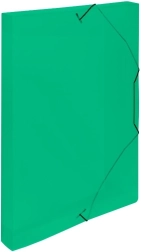 Pudełko z gumowym uchwytem A4 Lines zielone