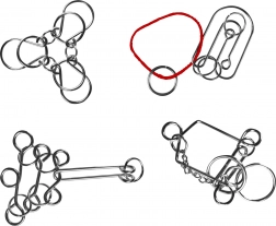 Metalowe łamigłówki dla dzieci i dorosłych