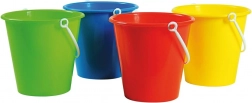 Plastowe wiaderko na piasek i wodę (mix kolorów)