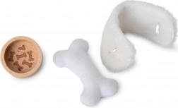 Piesek Jules w legowisku