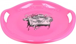 Śnieżny talerz Baby Mix 60 cm Snowflake Music różowy