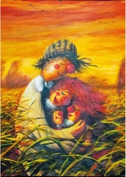 Puzzle rodzina straszydeł 1000 elementów MAGNOLIA