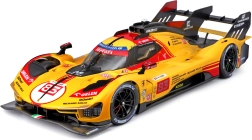 metalowy model bburago 1:18 ferrari 499p #83 yellow 24h le mans 2024
