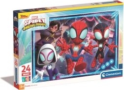 Puzzle 24 maxi Super Color Spidey i jego super przyjaciele
