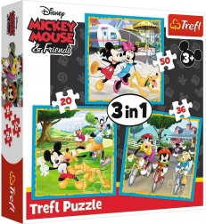 Puzzle 3 w 1 MICKEY MOUSE i przyjaciele