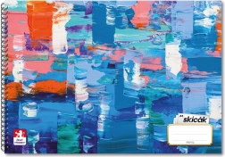 Szkicownik A4 z kołowymi mocowaniami do malowania olejnego