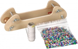 GOKI Drewniana rama tkacka na koraliki