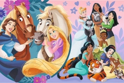 Puzzle Disney Księżniczki Uśmiech przyjaźni MAXI 24 elementy