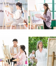 Malowanie po numerach z ramą 30 × 40 cm – motyle