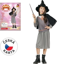 Karnawałowa sukienka czarownicy dla dzieci 120–130 cm