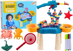 Wielofunkcyjny stolik 4w1 niebieski