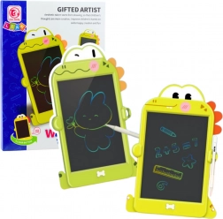 Tablica do rysowania i pisania LCD z dinozaurami zielona