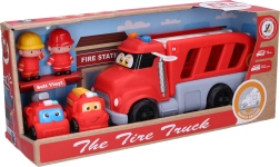 Zestaw strażackich samochodów z efektami 4 szt.