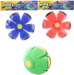 Rzutowy dysk zmieniający się w piłkę ze światłem