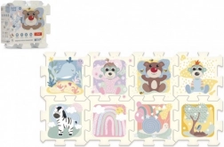 Piankowe puzzle podłogowe BOBASKI I MIŚ dla niemowląt 0+