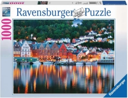 Puzzle Ravensburger Bergen Norwegia 1000 elementów