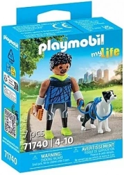 Playmobil My Life biegacz z border collie