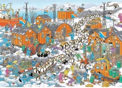 Puzzle JUMBO Jan van Haasteren – Ekspedycja na Biegun Południowy, 1000 elementów