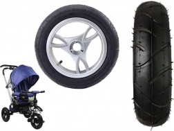 Przednie plastikowe koło z pompowaną gumową oponą do PRO700