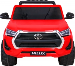 Dziecięcy samochód elektryczny TOYOTA Hilux 4x4 z pilotem – czerwony pickup